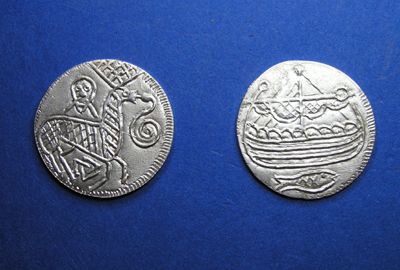 Mønt fra Hedeby Slesvig  Ca. år 825